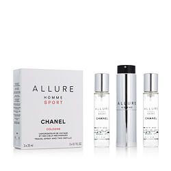 Chanel Allure Homme Sport EDC plniteľný 20 ml + EDC náplň 2 x 20 ml (man)