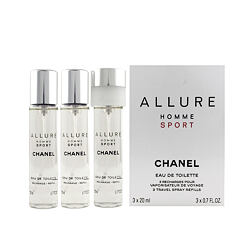 Chanel Allure Homme Sport EDT náplň 2 x 20 ml + EDT náplň s rozprašovačem 20 ml (man)