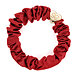 By Eloise London Gold Heart Silk Scrunchie