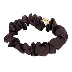 By Eloise London Gold Star Silk Scrunchie Mulberry